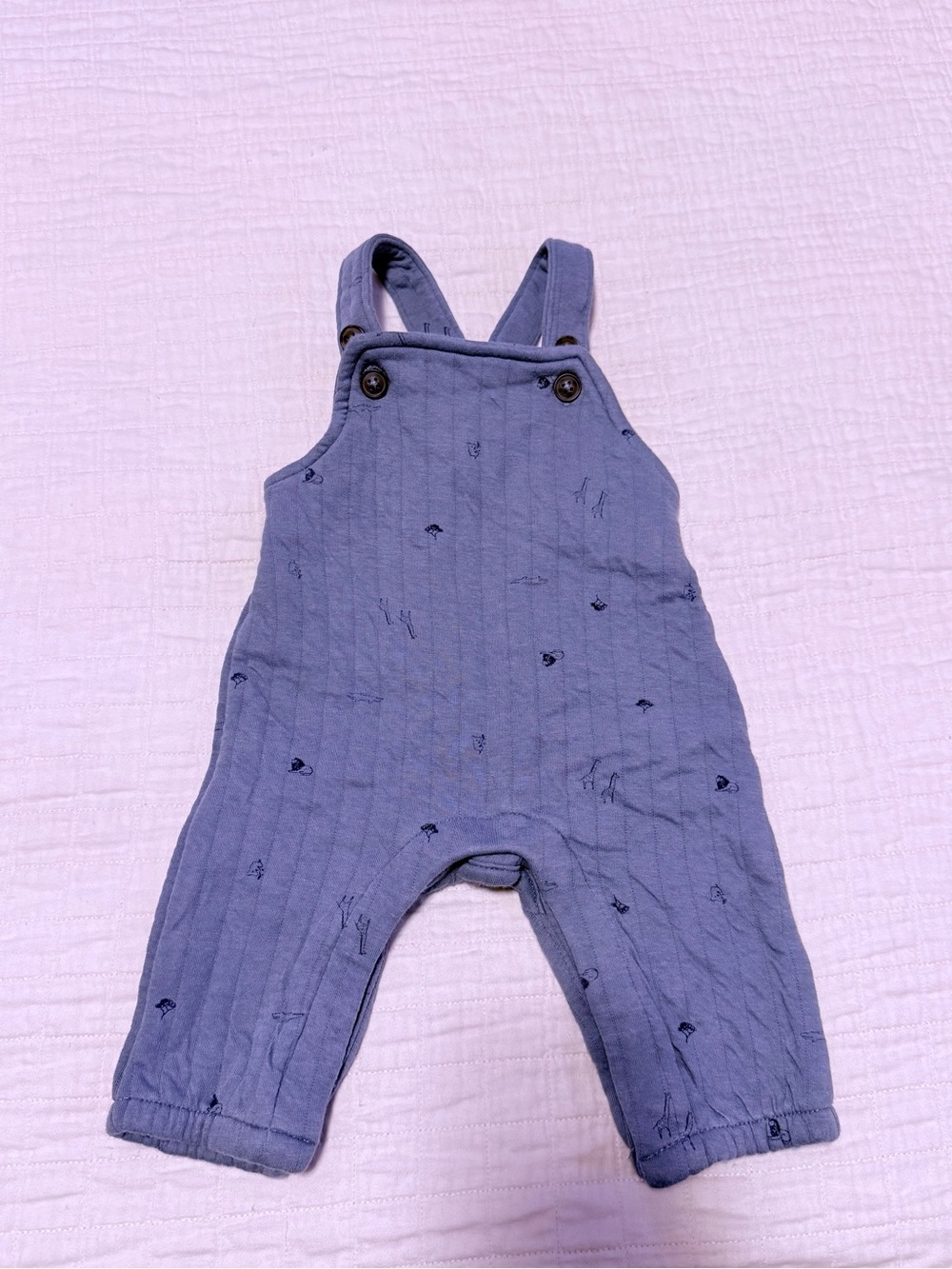 Carter's Blue Quilted Baby Overalls 3 months